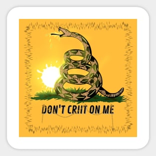 dont tread on me, with liquid Sticker